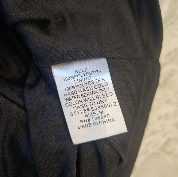 L'Atiste by Amy Sequin Long Sleeve Romper Black Silver Medium - Picture 9 of 10